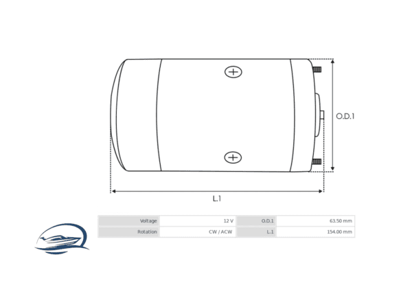 Motor Trim Yamaha 62Y-43880-01 - Imagen 2