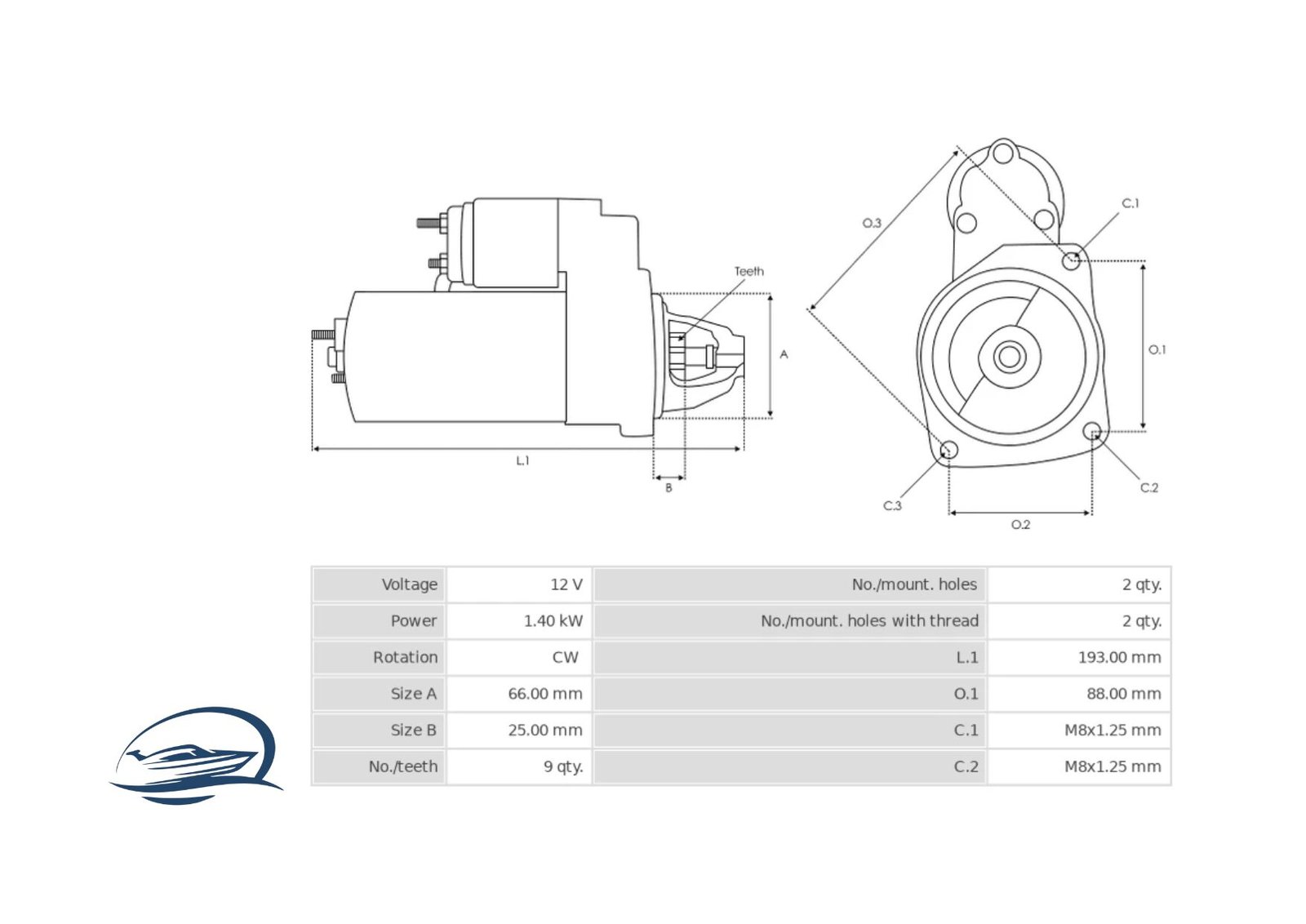 Motor arranque 31100-96J01 Suzuki - Imagen 4